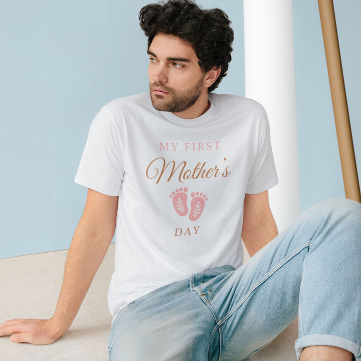 My First Mother's Day Organic T-Shirt - Baby Announcement Tee