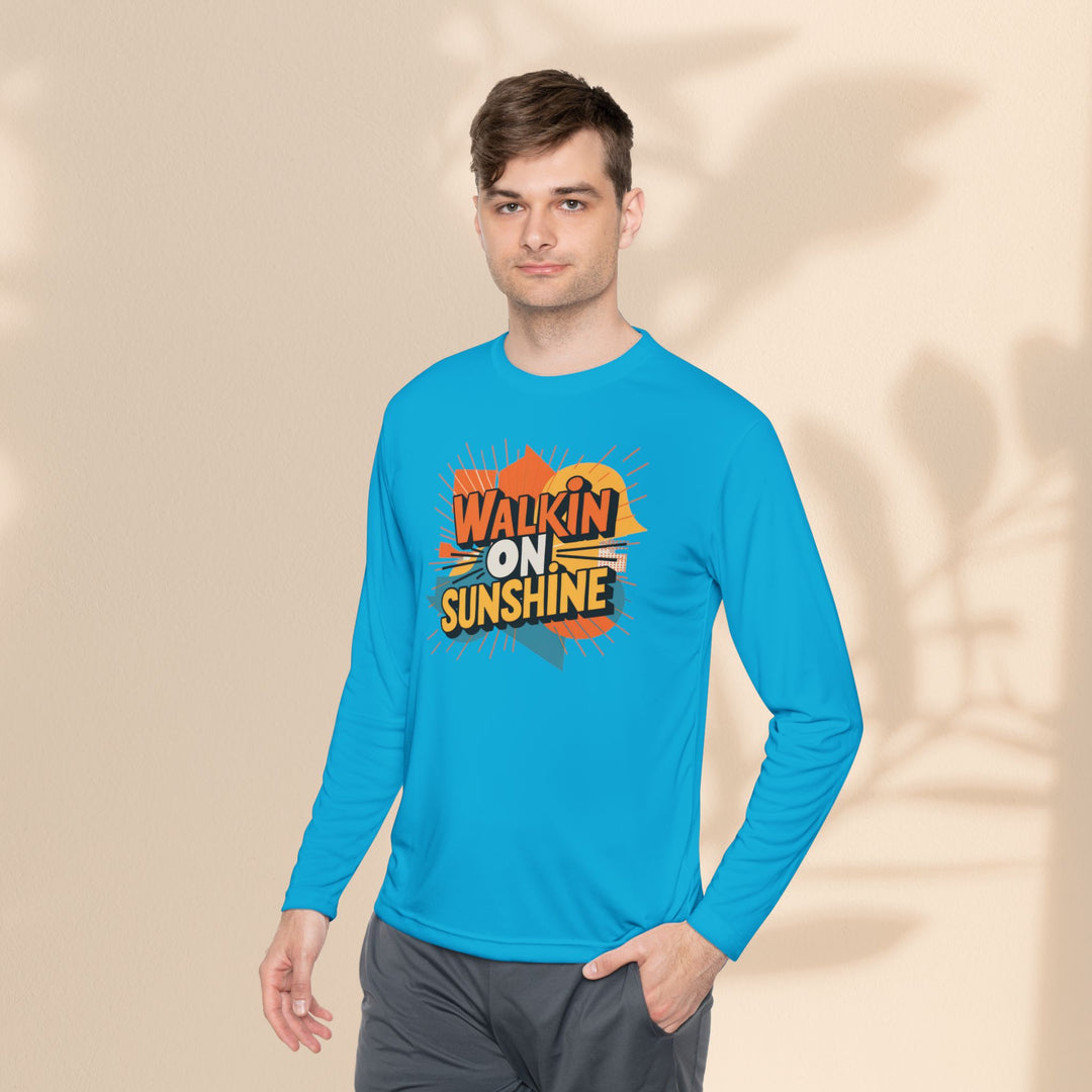 Unisex Lightweight Long Sleeve Tee - Walking On Sunshine