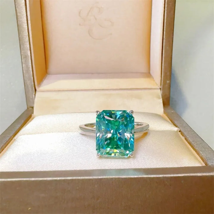 2 Carat Sparkala™ Rectangle Moissanite Ring – 925 Sterling Silver