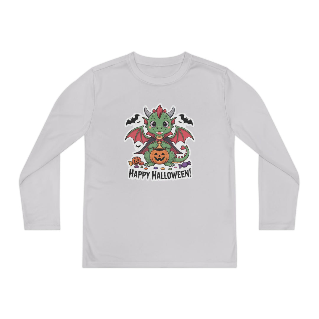 Halloween Youth Long Sleeve Tee, Cozy Tee for Kids, Spooky Costume Alternative, Perfect for Halloween Parties, Trick-Or-Treating