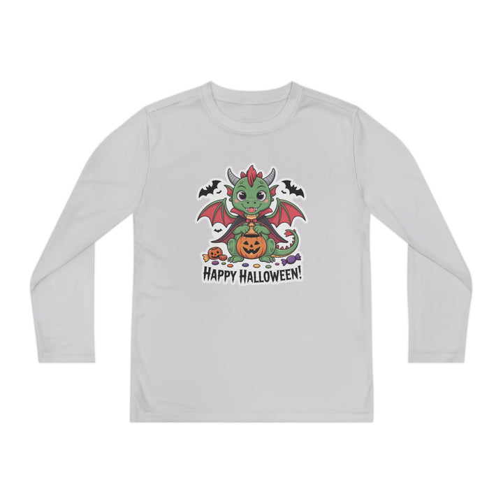Halloween Youth Long Sleeve Tee, Cozy Tee for Kids, Spooky Costume Alternative, Perfect for Halloween Parties, Trick-Or-Treating