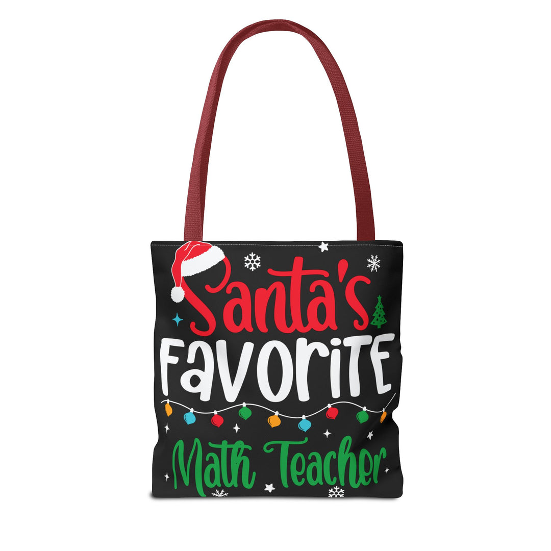 Tote Bag (AOP) - Santa's Favorite Math Teacher