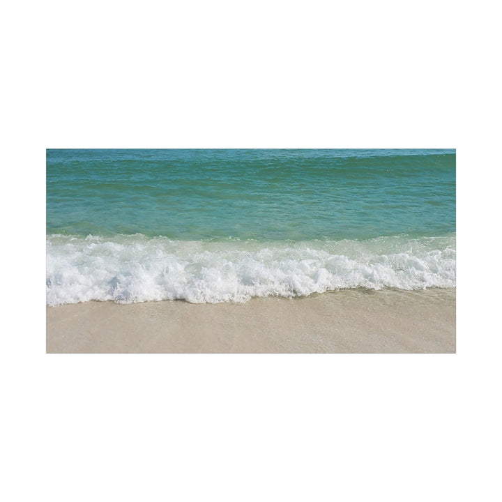 Beach Waves Matte Canvas Print – 1.25-Inch Stretched Seascape