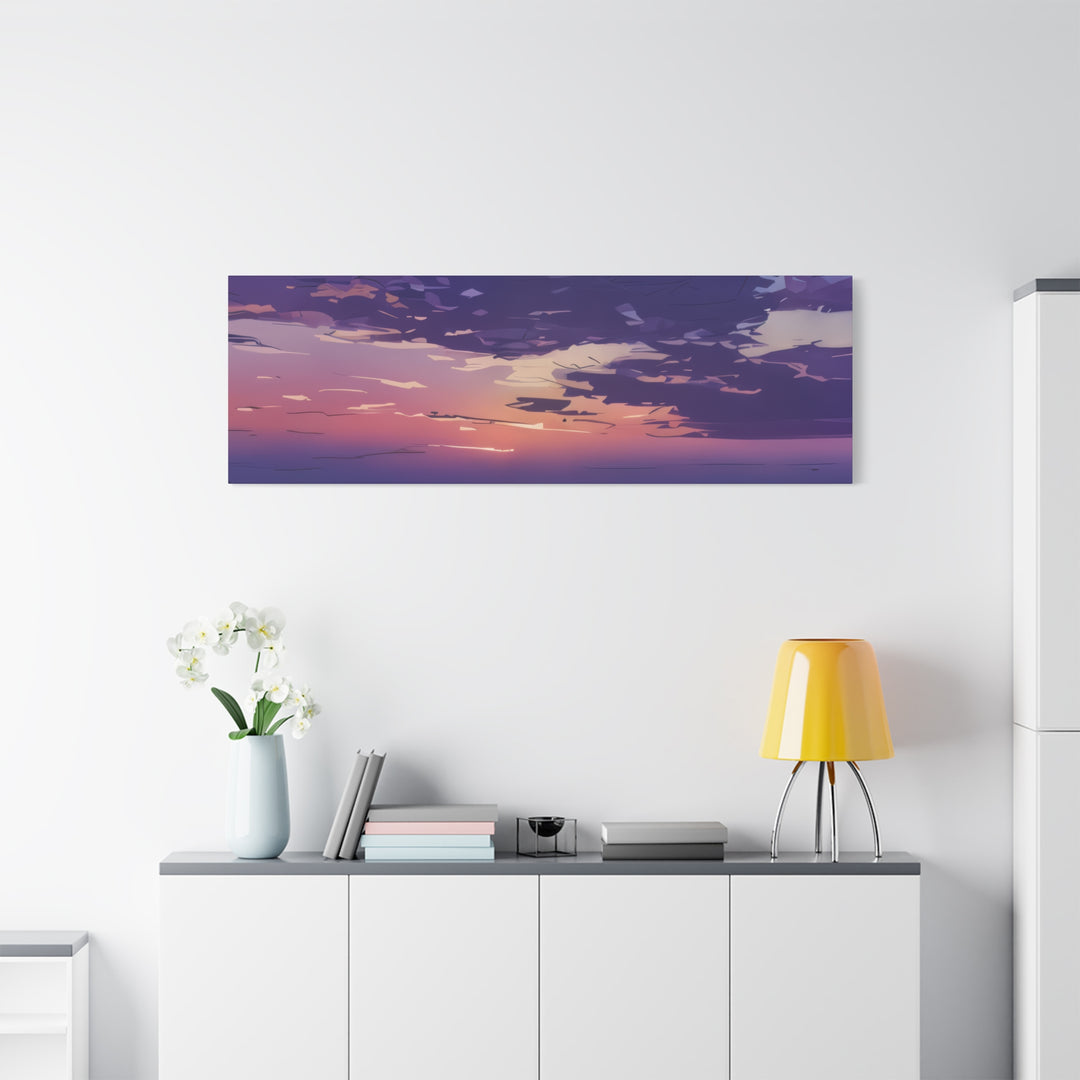 Elegant Sunset Canvas Print for Bedroom and Living Room