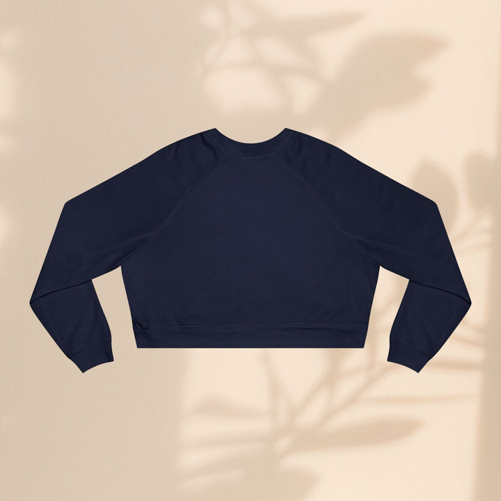 Women's Cropped Fleece Pullover - You Make My Heart Go Boom