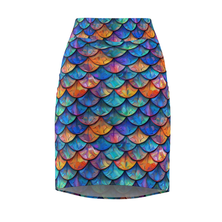 Women's Pencil Skirt - Color Me Mermaid