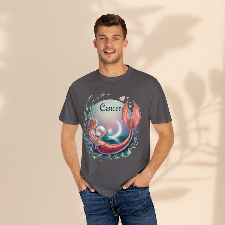 Cancer Zodiac Mermaid T-shirt, Astrology Tee, Astrological Sign Shirt, Gift for Cancer, Horoscope T-shirt, Cute Zodiac Apparel