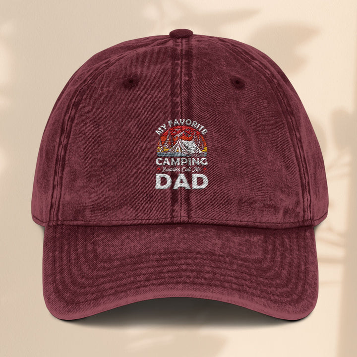 Vintage Embroidered Baseball Cap for Camping Dads