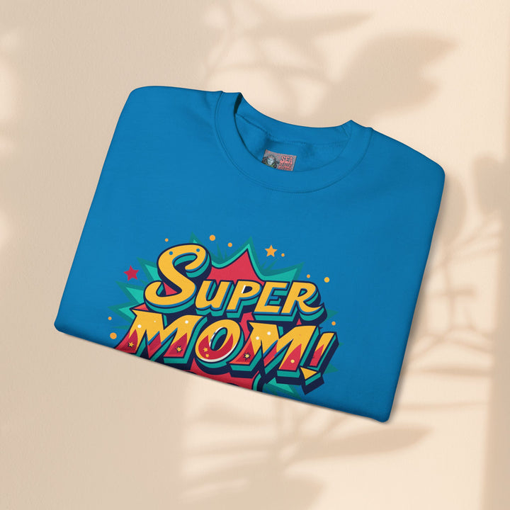 Super Mom Crewneck Sweatshirt - Perfect Gift for Mother's Day & Everyday Heroes