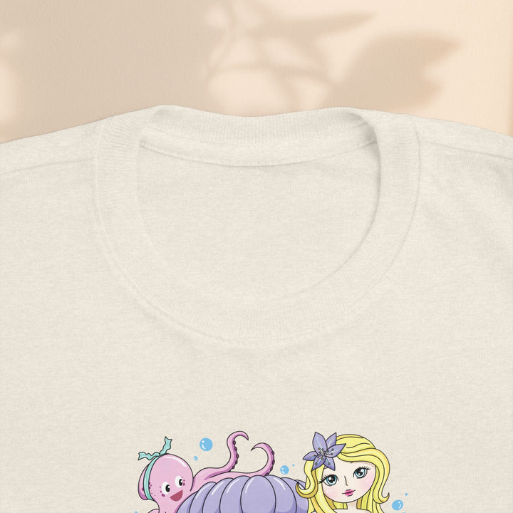 Age 6 Toddler Tee with Mermaid & Octopus Design - Birthday Celebration, Gifts for Ages 6