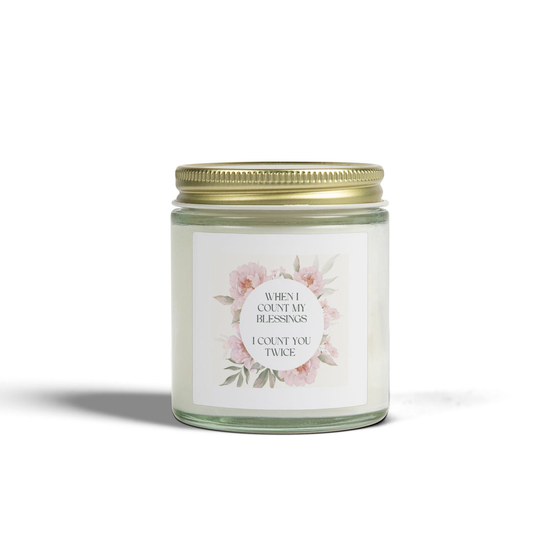 Scented Coconut Apricot Candles (4oz, 9oz) - Count You Twice