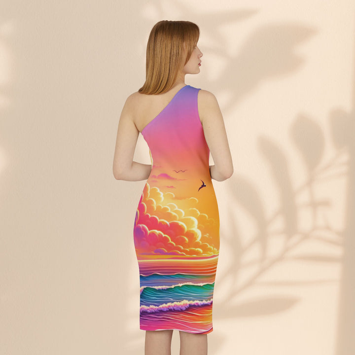 Shoulder Dress (AOP) - Hawaii Dreams