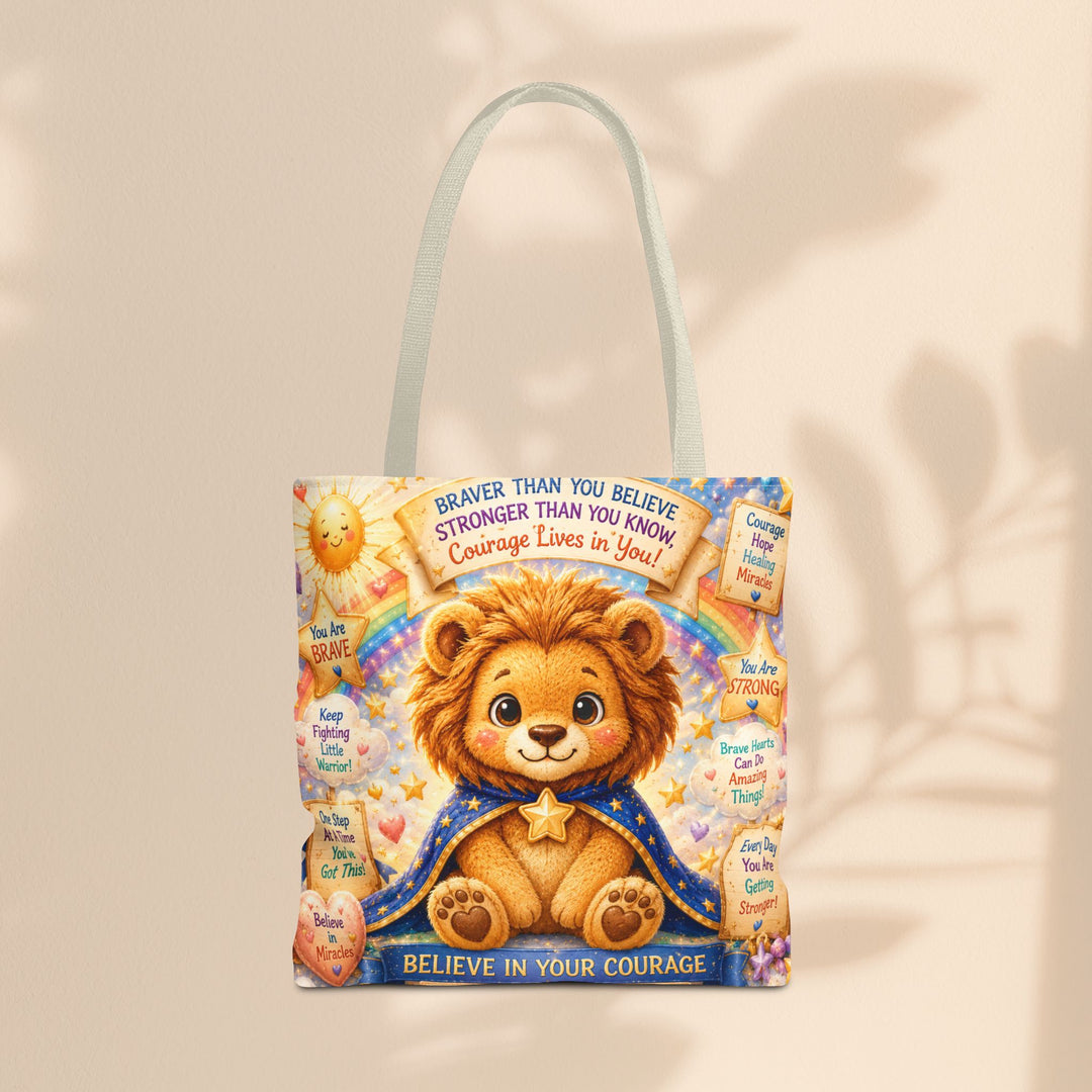 Cute Courage Lion Tote Bag | Brave Buddies™