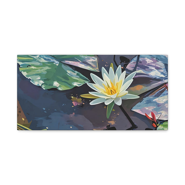Water Lily Canvas Art Print – Nature Wall Décor