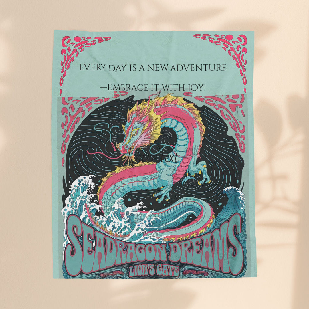 Velveteen Plush Blanket - Sea Dragon Dreams