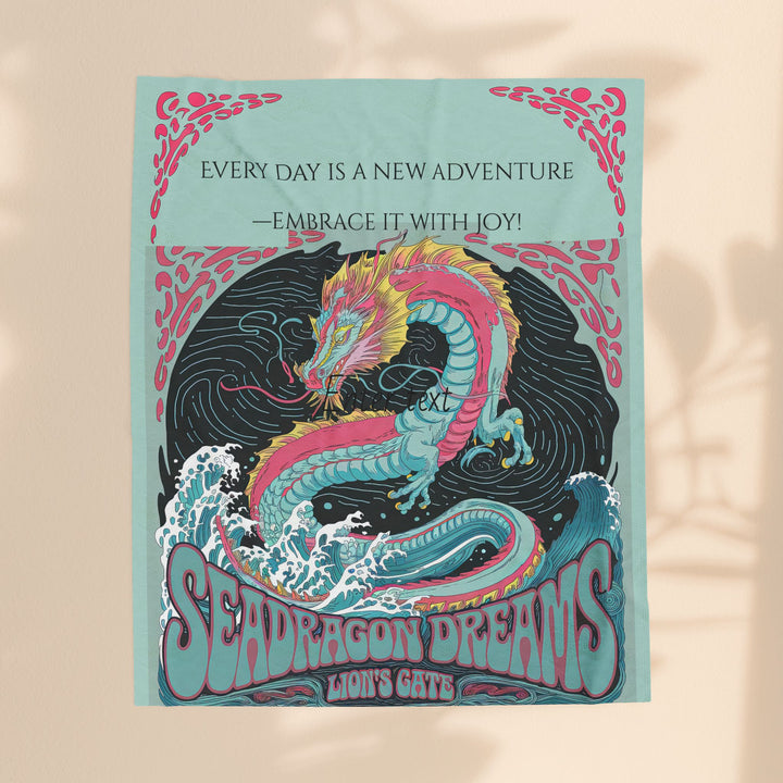 Velveteen Plush Blanket - Sea Dragon Dreams