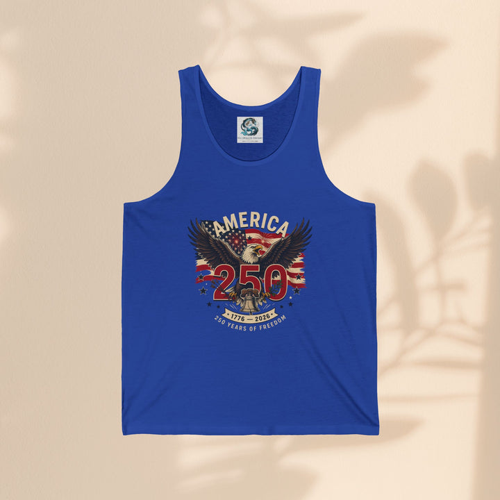 America 250 Eagle Patriotic Tank Top — USA 250th Anniversary