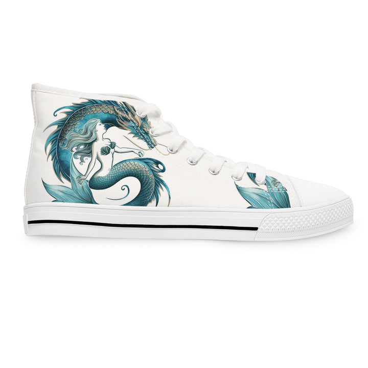 Women's High Top Sneakers - Sea Dragon Dreams