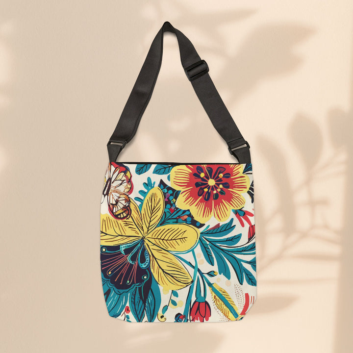 Adjustable Tote Bag - Coastal Flowers