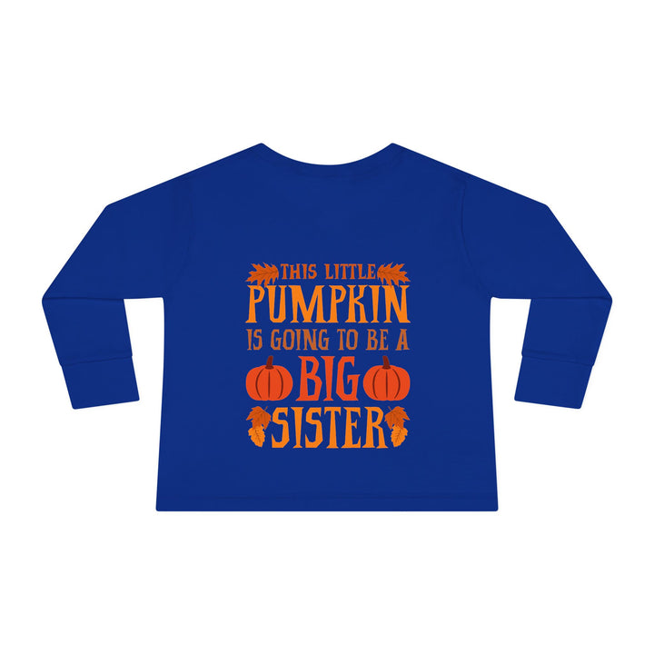 Toddler Long Sleeve Tee - Big Sister Pumpkin