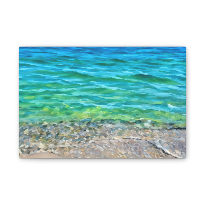 Coastal Serenity Seascape Canvas Art Print