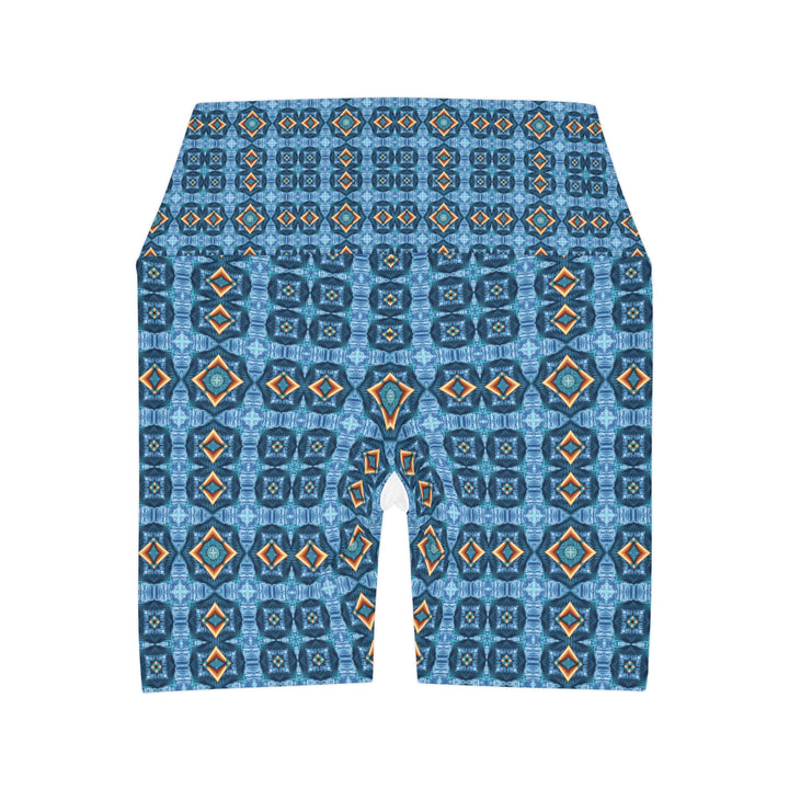 High Waisted Yoga Shorts - Isis Pattern