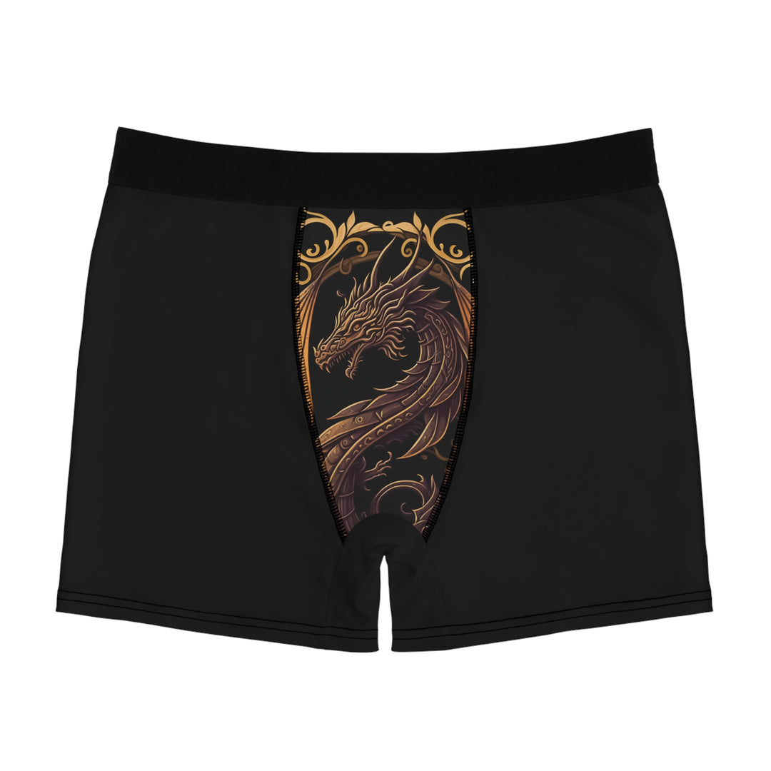 Boxer Briefs Golden Dragon Print