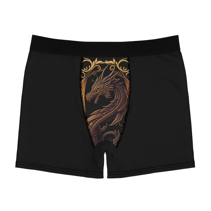 Boxer Briefs Golden Dragon Print