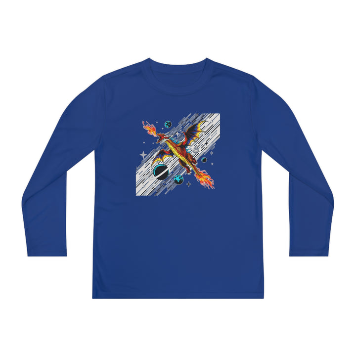 Youth Long Sleeve Competitor Tee - Galaxy Dragon