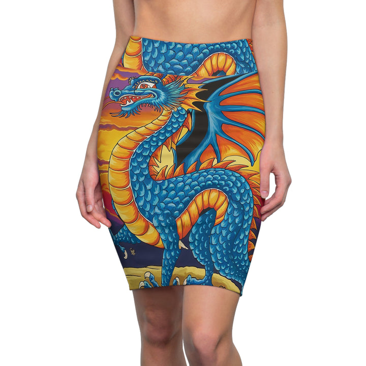 MexiDragon Pencil Skirt