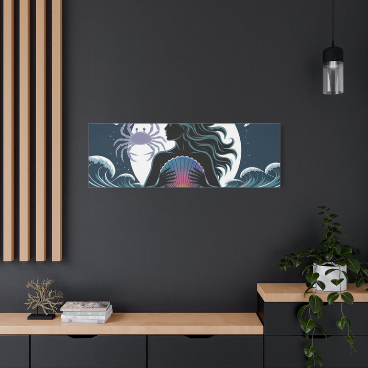 Zodiac Cancer Matte Stretched Canvas Wall Art