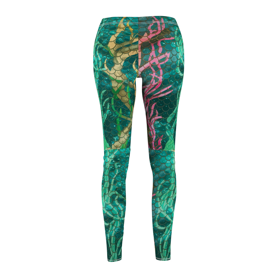 Women's Casual Leggings - Mermaid Scales Net