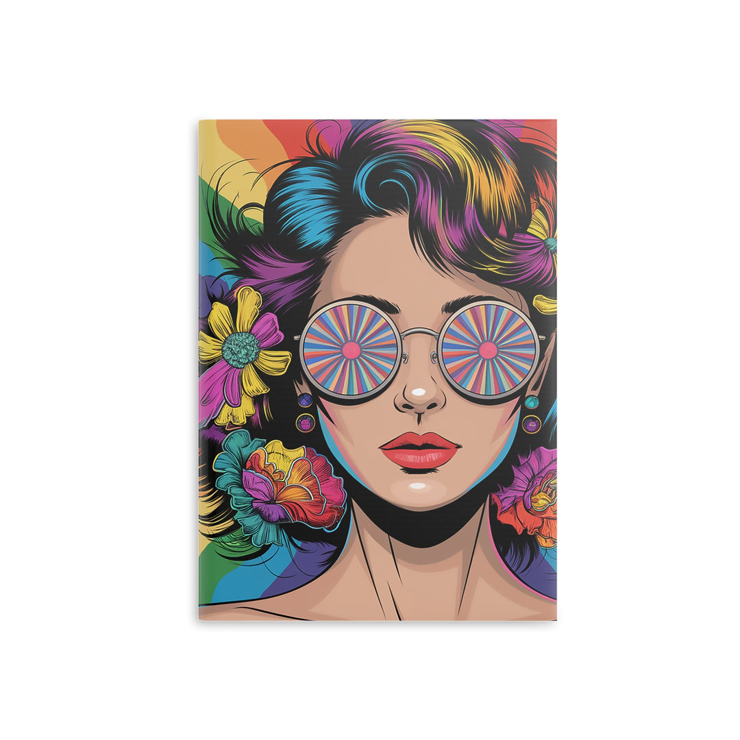 Hardcover Notebook with Puffy Covers - Hippie Girls