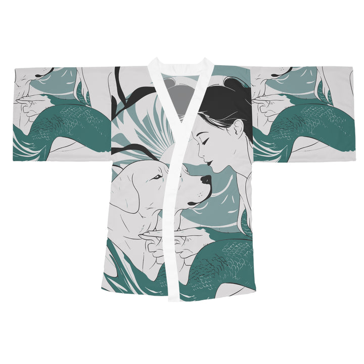 Long Sleeve Kimono Robe - Mermaid with Lab