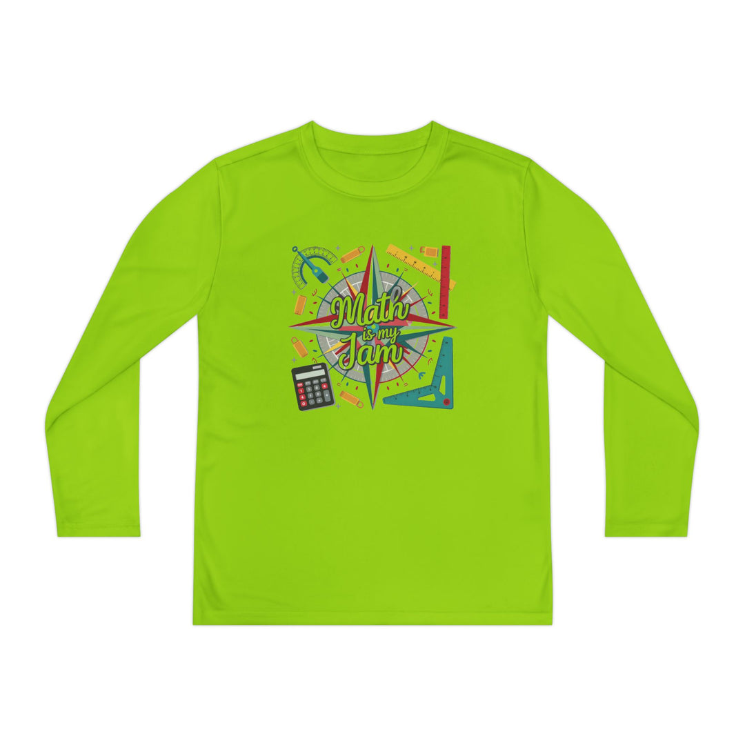 Youth Long Sleeve Competitor Tee - Math Is My Jam