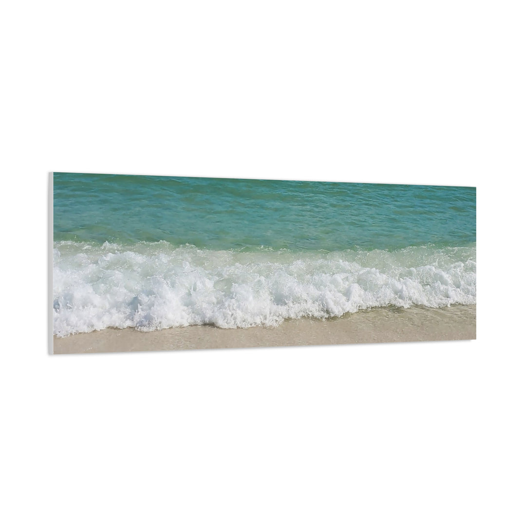 Beach Waves Matte Canvas Print – 1.25-Inch Stretched Seascape