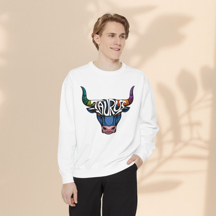 Unisex Garment-Dyed Sweatshirt - Taurus