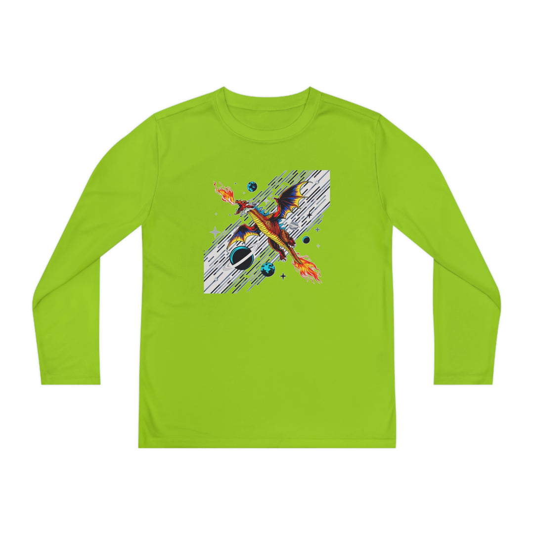 Youth Long Sleeve Competitor Tee - Galaxy Dragon