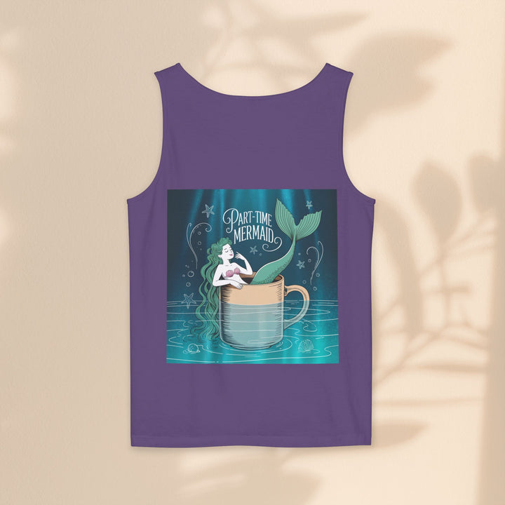 Part-Time Mermaid Unisex Tank Top, Casual Summer Tee, Cute Beachwear, Gift for Ocean Lovers, Quirky Mermaid Apparel