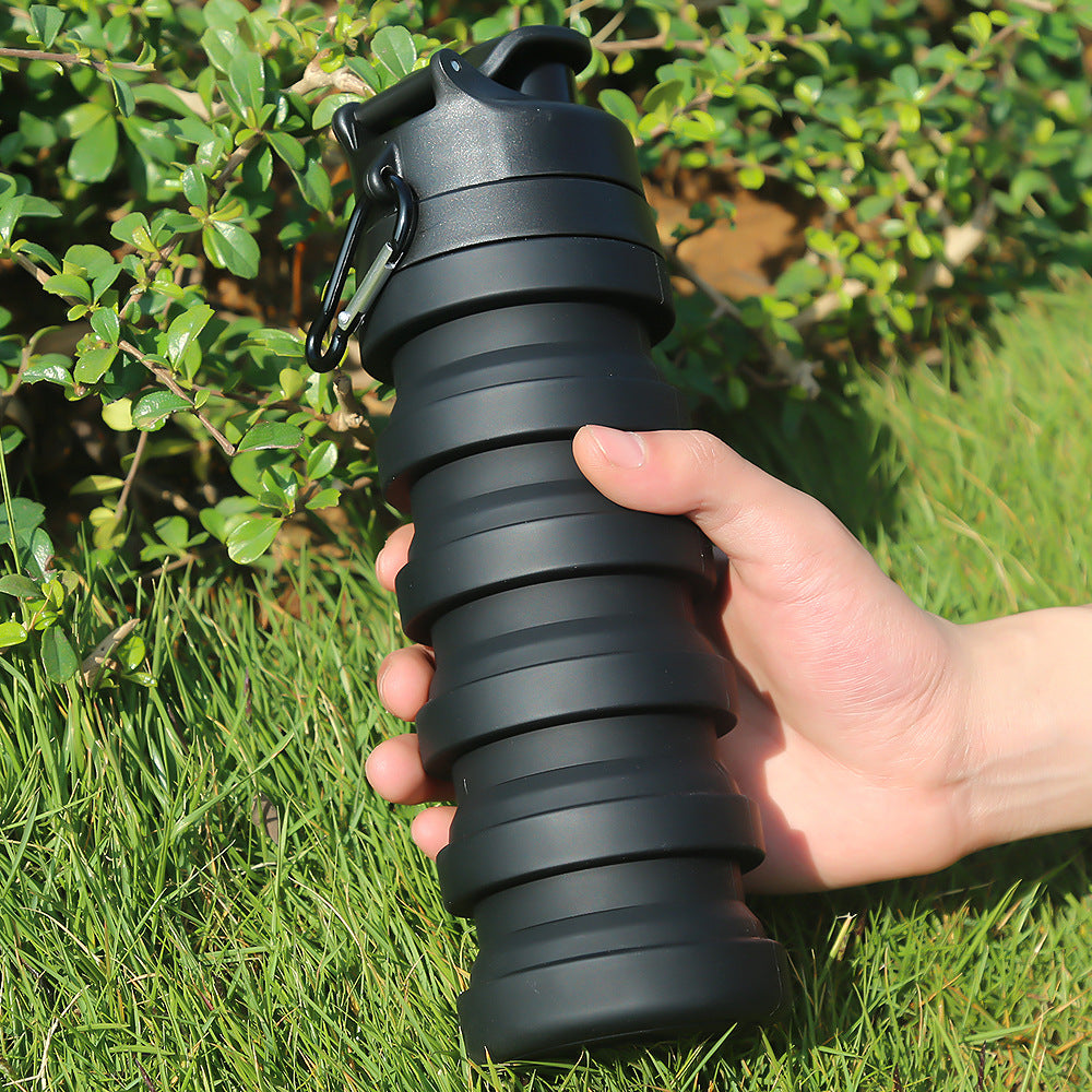 Collapsible Outdoor Water Bottle for Hiking and Travel