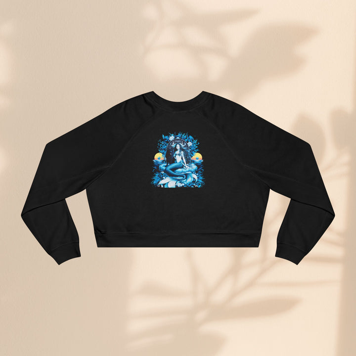 Majestic Mermaid Women's Cropped Fleece Pullover - Cozy Stylish Sweatshirt