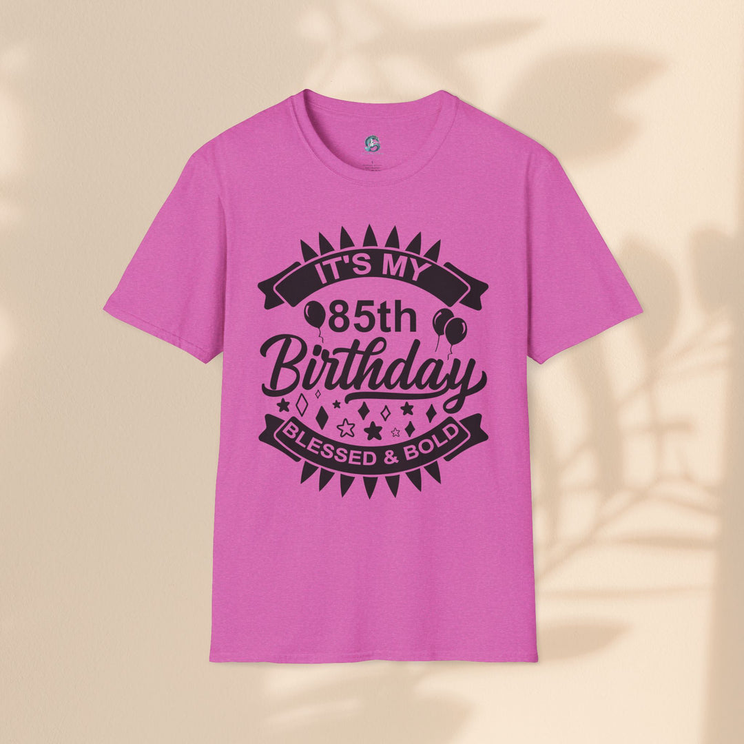85th Birthday Celebration T-Shirt, Unisex Softstyle Tee for 85th Birthday, Milestone Birthday Gift, Birthday Party Outfit, Cute [...]