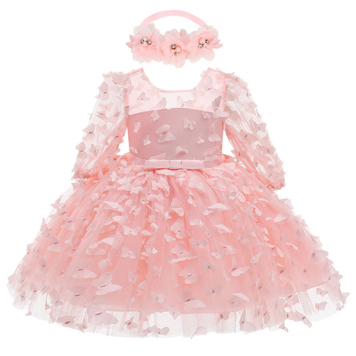 Baby and Toddler Mid-Sleeve Formal Dress