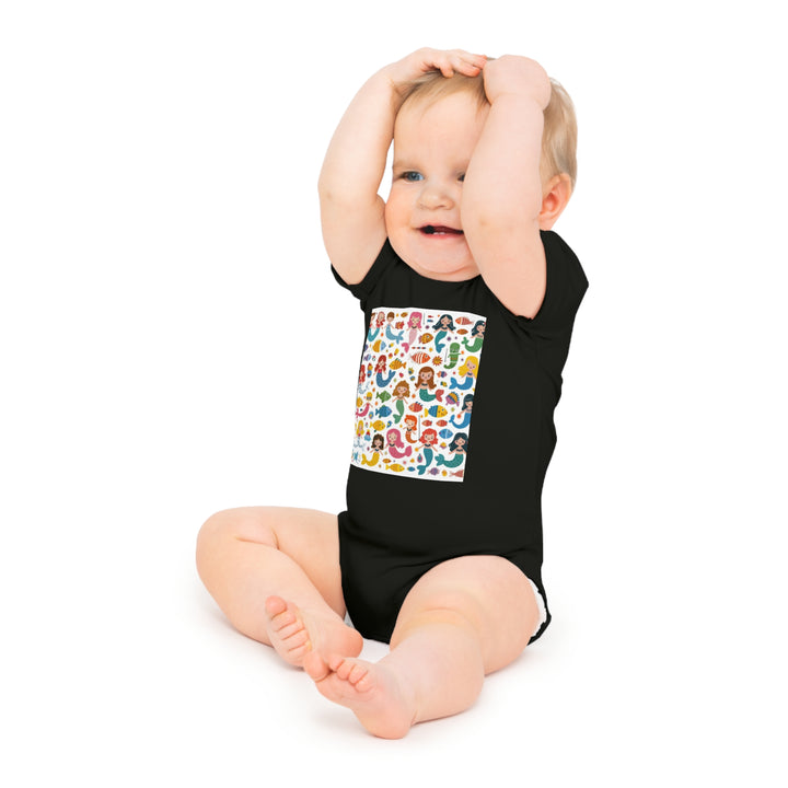 Baby Short Sleeve Bodysuit - Little Mermaids