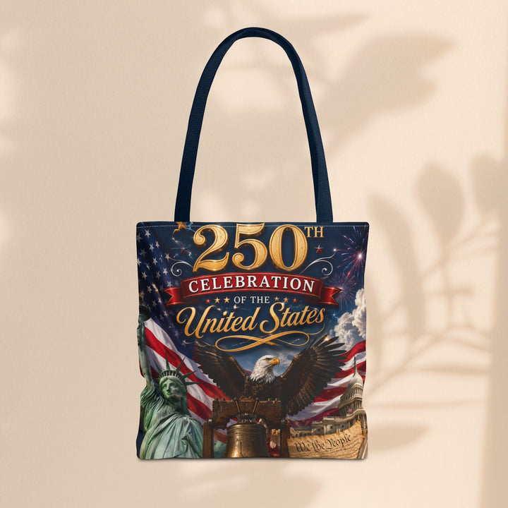 Patriotic American Flag & Eagle Tote Bag — 250th United States Celebration