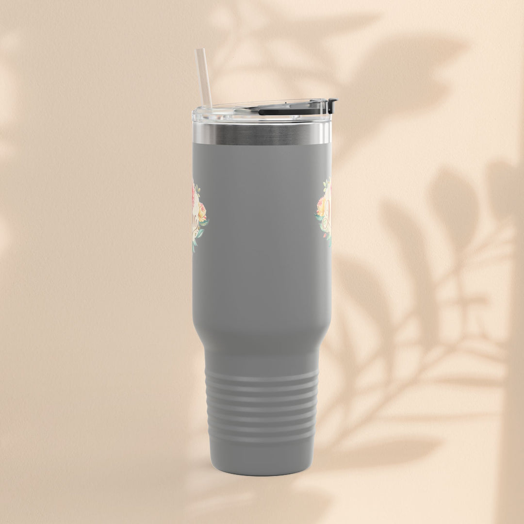 Floral Insulated Travel Mug for Moms - 40oz
