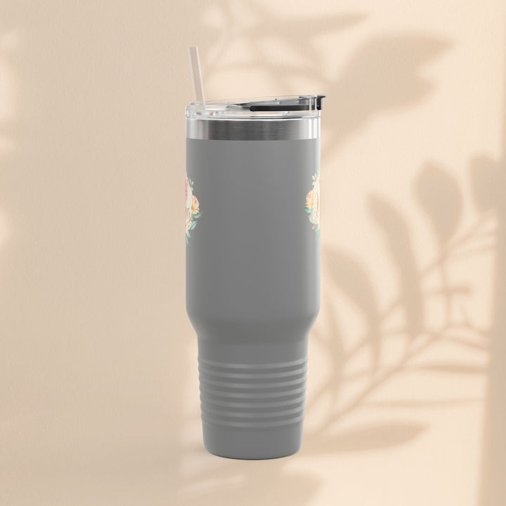 Floral Insulated Travel Mug for Moms - 40oz