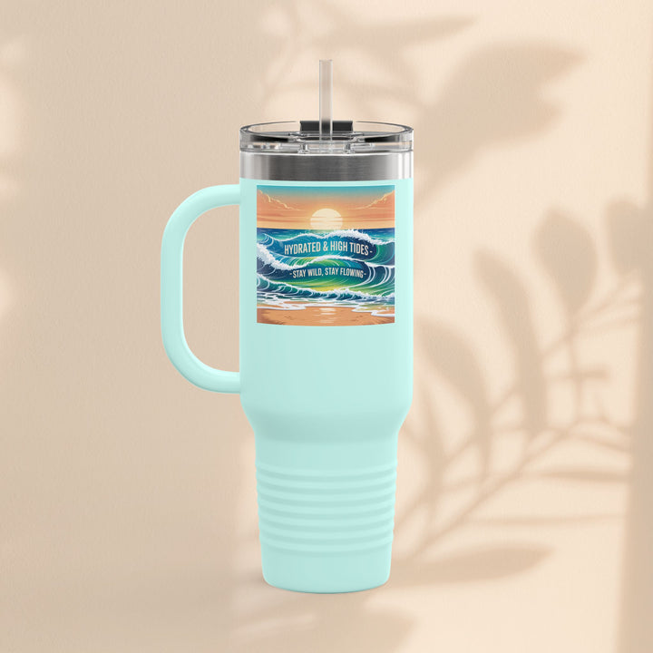 Ocean Wave Insulated Travel Mug, 40oz