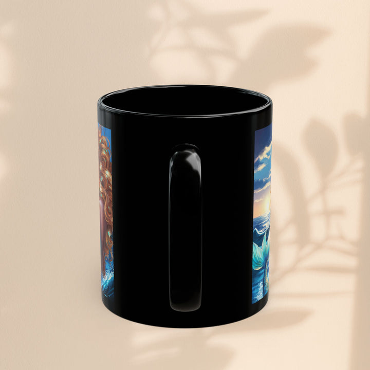 Black Mug (11oz, 15oz) - Maine Mermaid