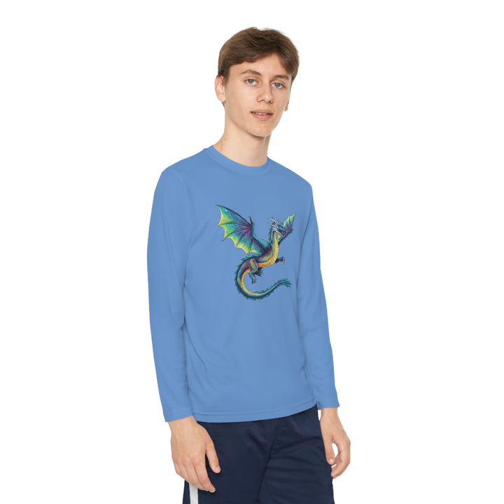 Youth Long Sleeve Competitor Tee - Electric Dragon